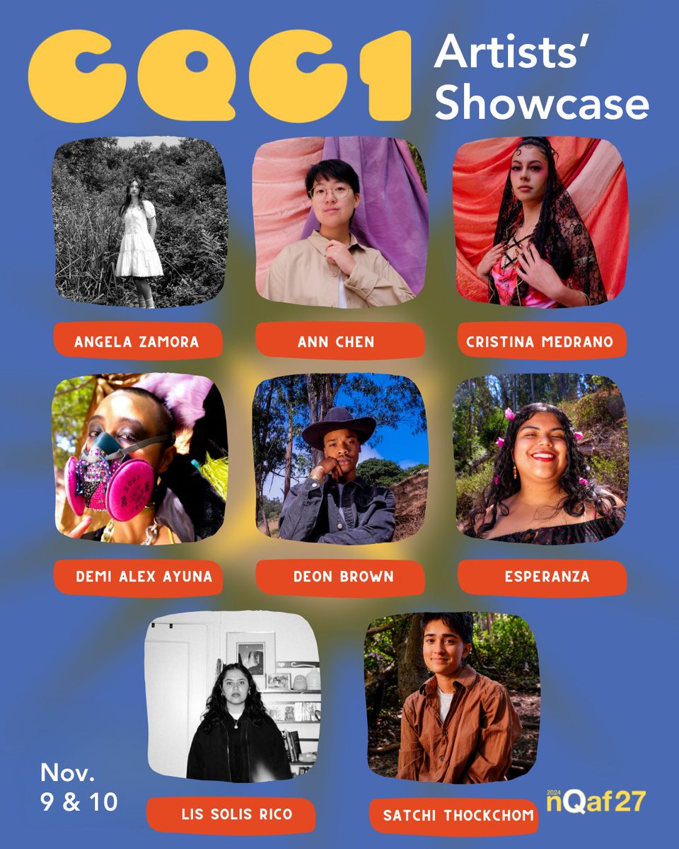 Esperanza is a Xicana slam poet who creates constellations out of metaphors. Ann is a Taiwanese-American (occasional) comedian who explores existentialism and identity. Catch both at our Creating Queer Communities Showcase next Friday and Saturday 11/9-10 at Monument SF!
