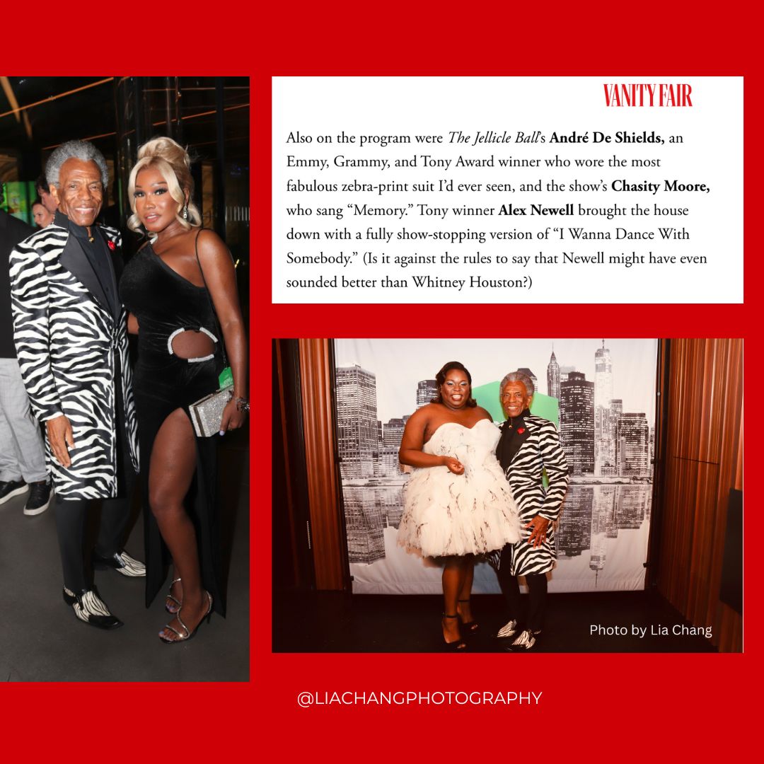 André De Shields (@andre_deshields) on Twitter photo .<a href="/VanityFair/">VANITY FAIR</a> @andre_deshields, Chasity Moore <a href="/thealexnewell/">Alex Newell</a> #pacynyc gala. Photos by <a href="/liachang/">Lia Chang</a> .<a href="/VanityFair/">VANITY FAIR</a> @andre_deshields, Chasity Moore <a href="/thealexnewell/">Alex Newell</a> #pacynyc gala. Photos by <a href="/liachang/">Lia Chang</a>
