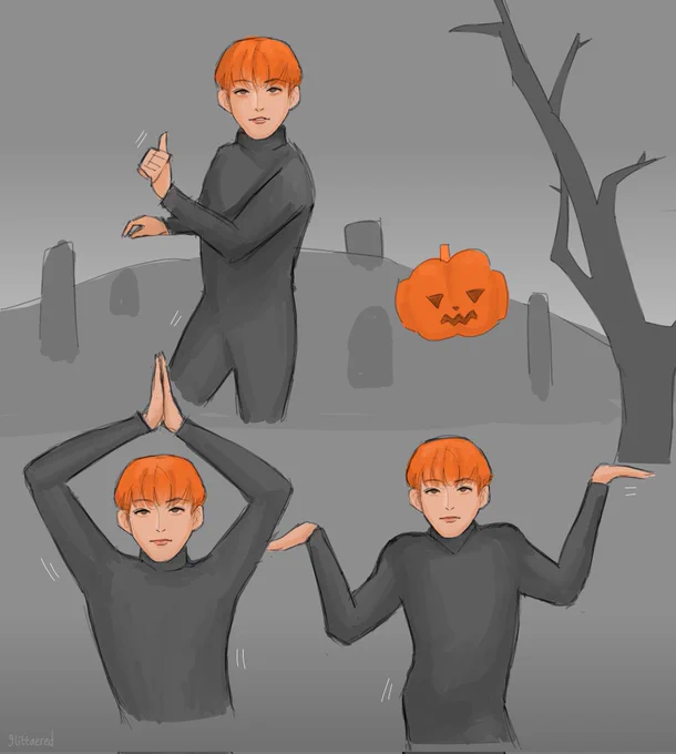 so it is that time of the year*offers pumpkin man hongjoong* 