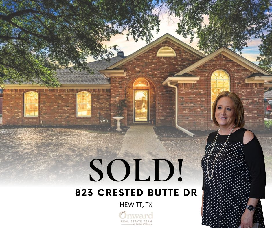 OnwardRET's tweet photo. Another property sold! 🎉 823 Crested Butte Dr, Hewitt, TX is officially off the market. Congrats to everyone involved in this smooth and successful transaction! 🏡 #JustSold #OnwardRealEstate #HewittTX #WacoRealEstate https://t.co/zdSHanrTmb