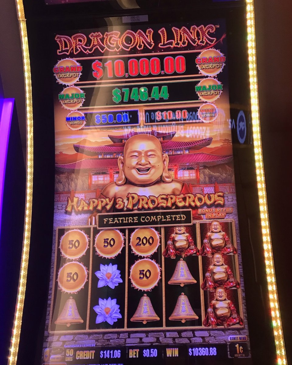 Dragon Link Grand Progressive jackpot hits on a $0.50 bet at Wildfire Fremont for $10,360!