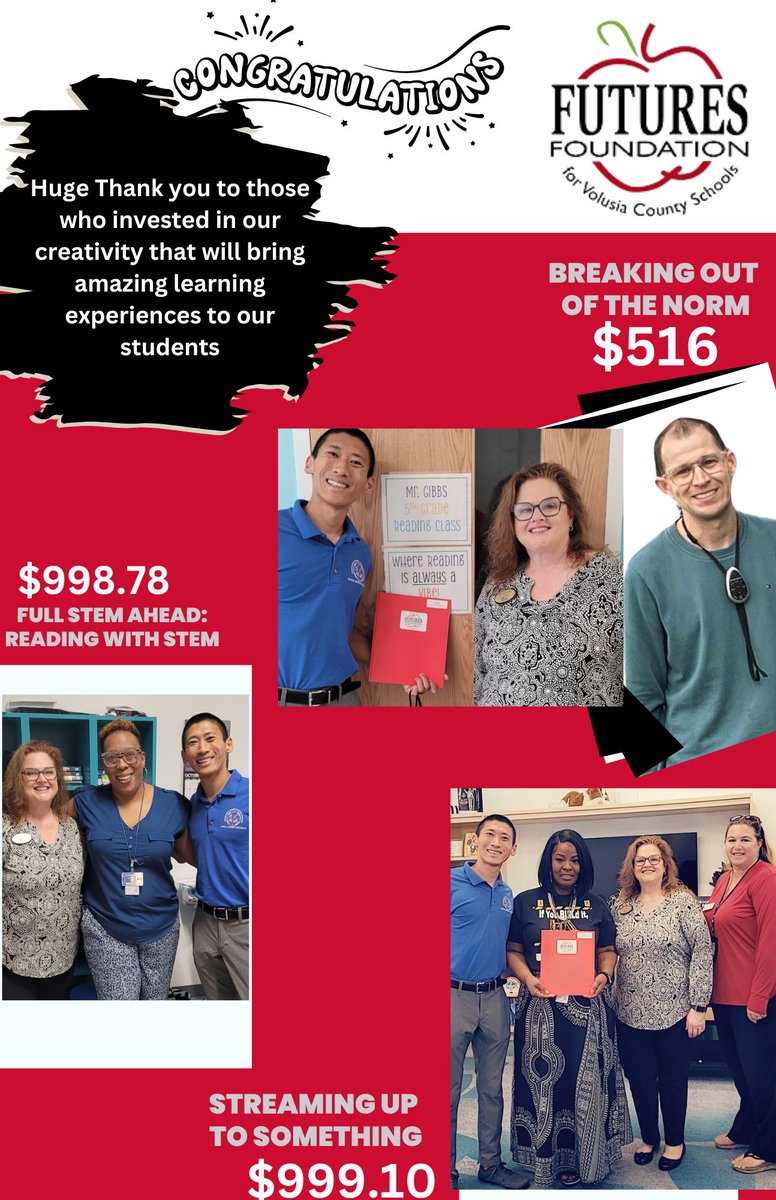 TurieTSmall's tweet photo. Congratulations to our @FUTURES_Inc grant recipients https://t.co/LEz0J36iYc