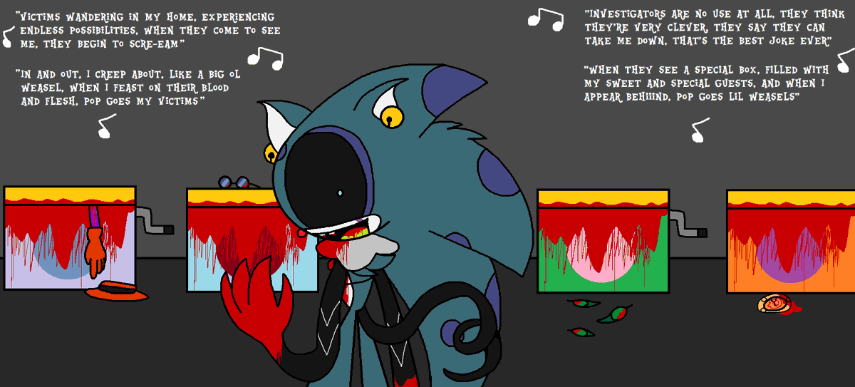 RFandom12's tweet photo. Here's a Bonus to go with it, a nice look at some drawings I've made with the previous Halloween monsters I created, to this day, I'm proud of these creations https://t.co/MtK7I69Y1q