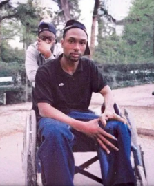 This photo was the Day, the one where I went to interview MF DOOM and MF GRIMM for STRESS, NY's Illest Mag. I met Percy first, he was out of his chair on the carpeted floor so I sat down there too. A few minutes later I looked up and Dumile walked toward us, we looked at each