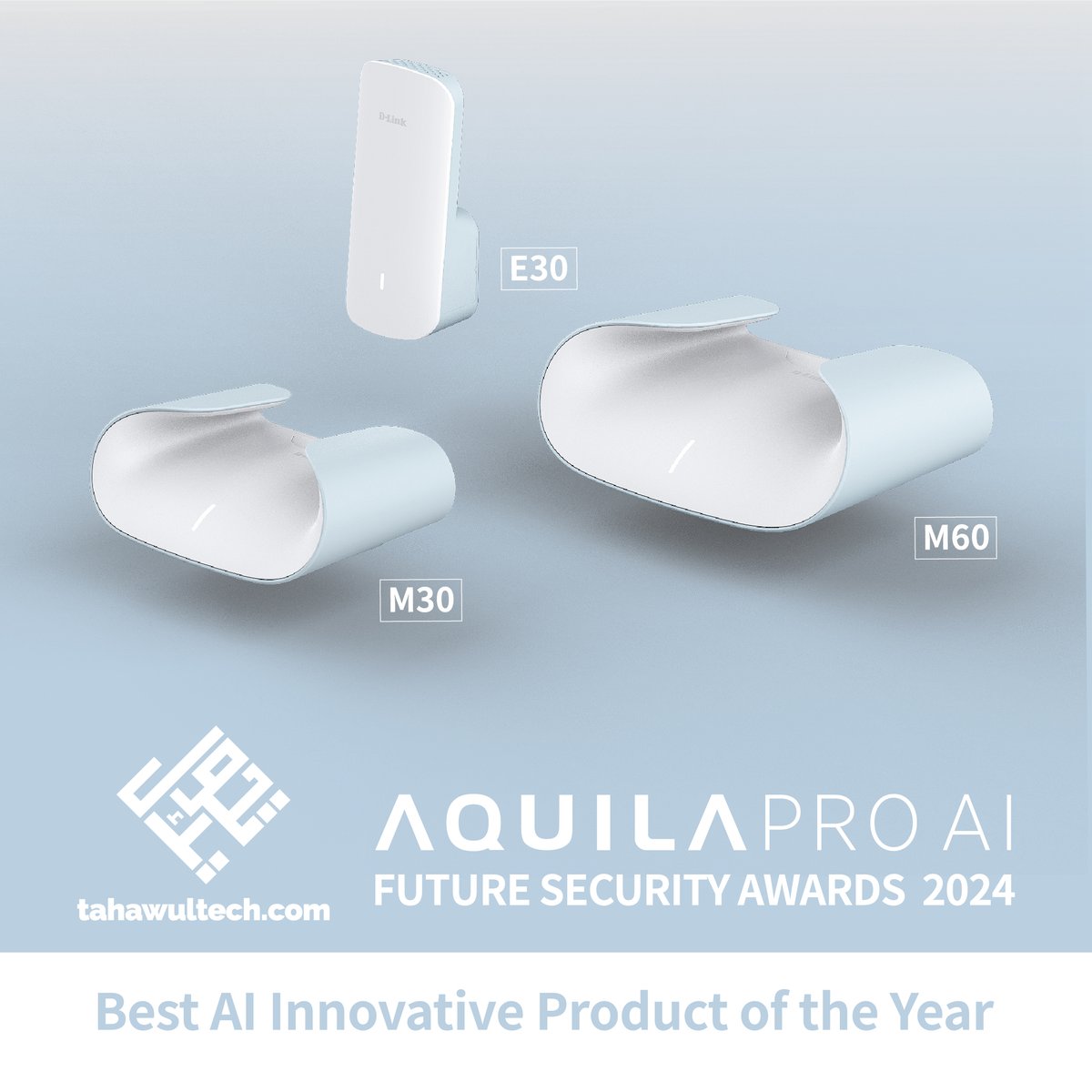 DLinkSA's tweet image. D-Link’s AQUILA PRO AI Wins Best AI Innovative Product of the Year at FSA 2024.

Read more about it here: d-link.co.za/2024/10/31/d-l…

#AQUILAPROAI #MeshWiFi #mesh #wifi6 #dlink