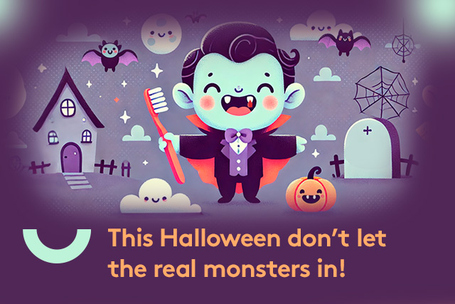 PerioEurope's tweet photo. Keep the real monsters away this Halloween! 👻🧛Brush your teeth with fluoride toothpaste, floss, and visit your dentist regularly to keep them away 🦷🪥 and keep your gums strong! 🎃
https://t.co/J1B1pwDtuc https://t.co/mLrNhb0yDj