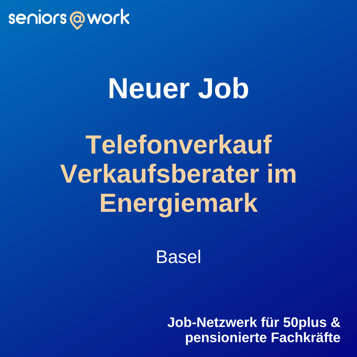 SeniorsAtWorkCH's tweet photo. Neuer Job für 50+ und pensionierte Fachkräfte❗ 

Jetzt bewerben: https://t.co/FLeFesAPtc 

#seniorsatwork #50plus
#pensionierteFachkräfte https://t.co/y4rbzaonCc