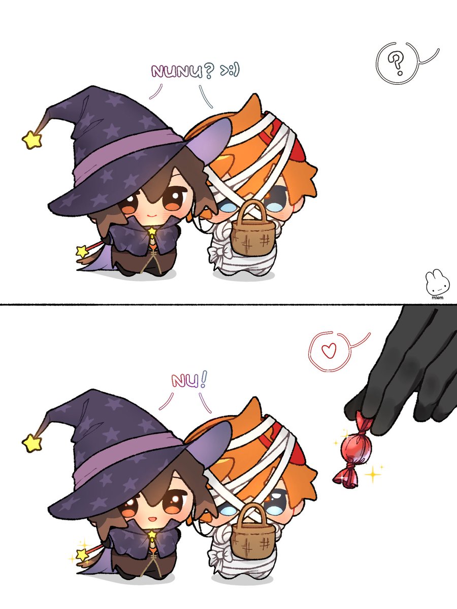 Day 7: Halloween!🎃 
Nuis were lucky to get sooo many treats this year! #Genshin #tartalinuiweek2024