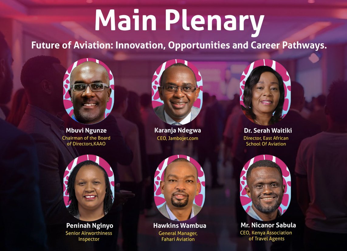 Namahanja's tweet image. The inaugural @FlyJambojet Career Fair is ongoing at the KQ Pride Center. What a great opportunity to interact and share knowledge with the aviation industry professionals and young aspiring leaders!  #IAmMagenta
#BeMagenta
