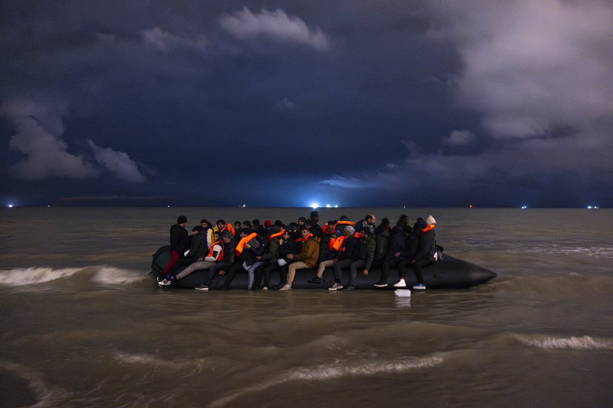 Sameer Al-Doumy (@sameeraldoumy) on Twitter photo Migrants board a smuggler's inflatable dinghy in an attempt to cross the English Channel, on Bleriot beach in Sangatte, northern France on October 30, 2024. Three migrants died on October 30, 2024, attempting to cross the English Channel.
📸 For <a href="/AFPphoto/">AFP Photo</a> <a href="/afpfr/">Agence France-Presse</a> <a href="/AFP/">AFP News Agency</a> Migrants board a smuggler's inflatable dinghy in an attempt to cross the English Channel, on Bleriot beach in Sangatte, northern France on October 30, 2024. Three migrants died on October 30, 2024, attempting to cross the English Channel.
📸 For <a href="/AFPphoto/">AFP Photo</a> <a href="/afpfr/">Agence France-Presse</a> <a href="/AFP/">AFP News Agency</a>