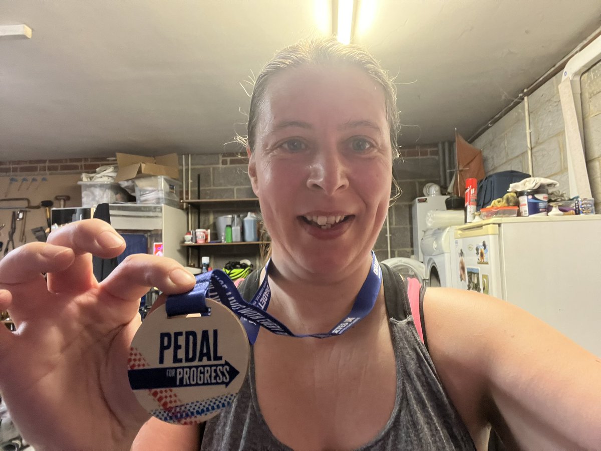 PaulaJDSN's tweet photo. Challenge completed @DiabetesUK #pedalforprogress https://t.co/GSUxydtvPv