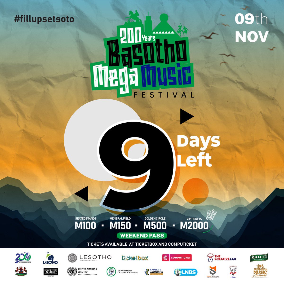 9 days to go 🔥 #fillupsetsoto #200yearsofbasotho