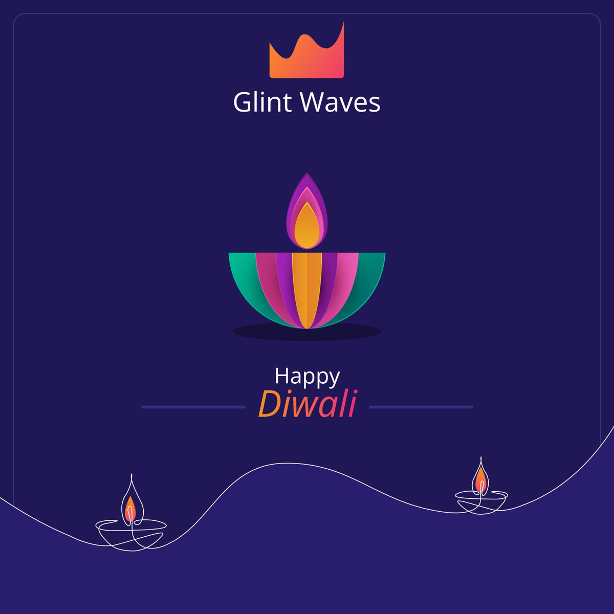 Wishing you all  joyous and prosperous Diwali filled with light, love, and happiness!

#GlintWaves #DigitalMarketing #HappyDiwali