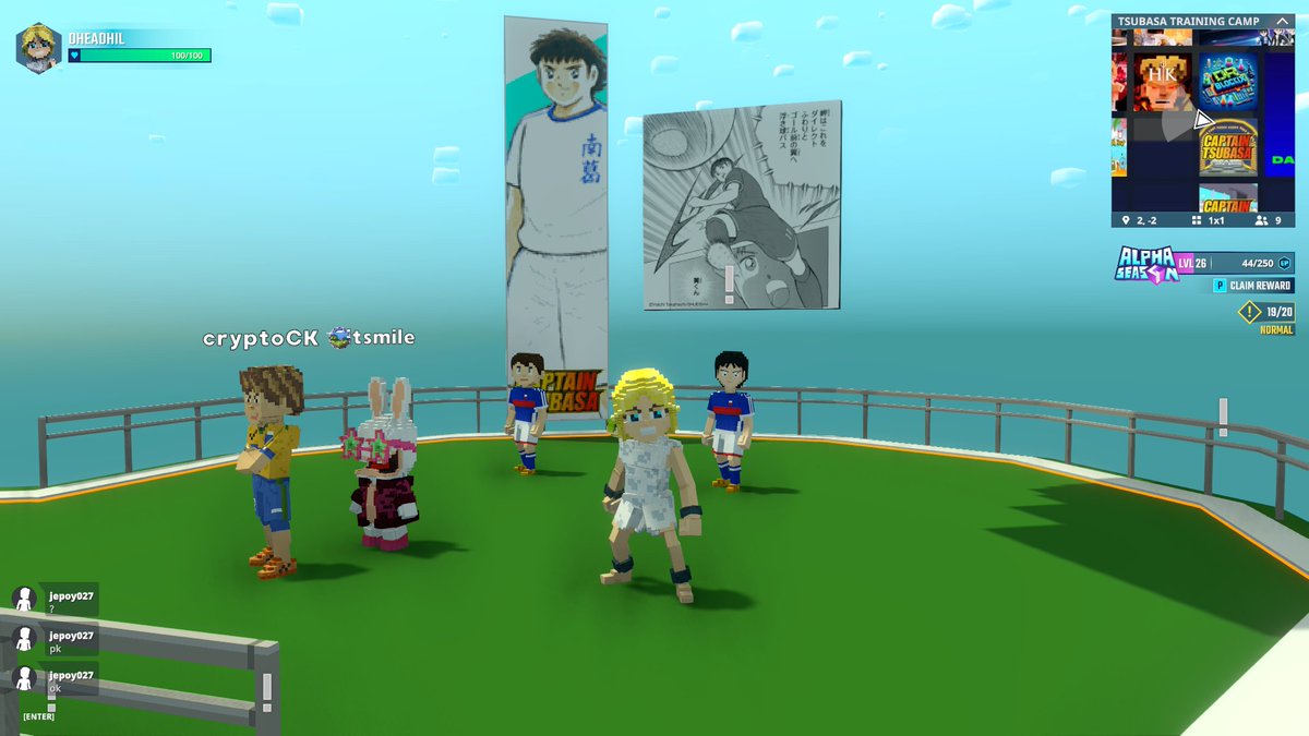 dheadhil1's tweet photo. ⚽ Even Tsubasa needs to hit training camp before bringing home another championship🏅Come train with me in @TheSandboxGame https://t.co/Zu7UWMo7tY #TheSandbox #AlphaSeason4 #AS4SocialChallenge https://t.co/qjQzyl50Zo