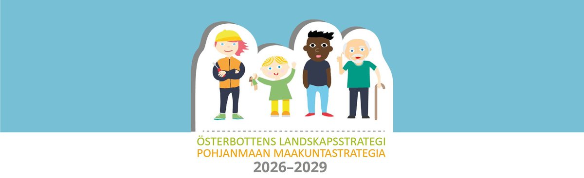 Österbottens förbund har inlett beredningen av en ny landskapsstrategi för åren 2026–2029.
 
➡️ Programmet för deltagande och bedömning är framlagt på förbundets webbplats fram till 15.11.2024: obotnia.fi/regionutveckli…