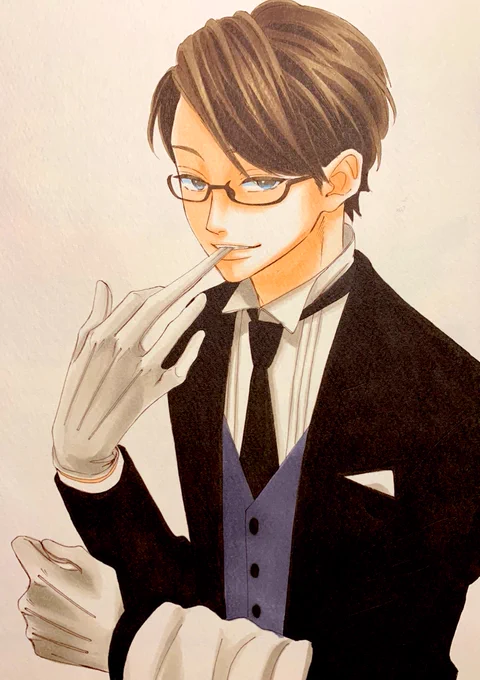 ハロウィンに便乗したくていつかのおじさんの執事コス#センセイ君主 