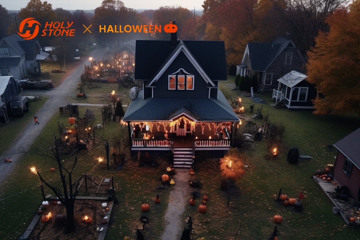 HolyStoneDrone's tweet photo. Trick or treat? How about exploring Halloween with HS drones! 🎃 https://t.co/S7ogx4TqXt