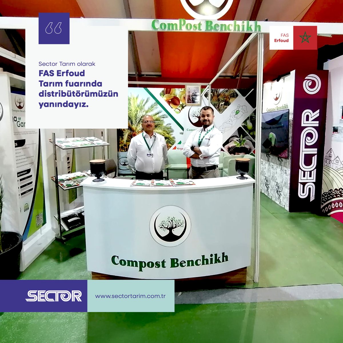 sectortr's tweet photo. Sector Tarım olarak FAS Erfoud Tarım fuarında distribütörümüzün yanındayız.
.
.
.
💻https://t.co/gvEhYU27LA
📞 +90 444 1 283
📧info@sectortarim.com.tr
.
.
.
#sectortarım #sector #tarım #bitkibesleme #bitkikoruma #gübre #sectorglobal #ektiğinibiçtirir #Erfoud https://t.co/WSiQlSKFg4