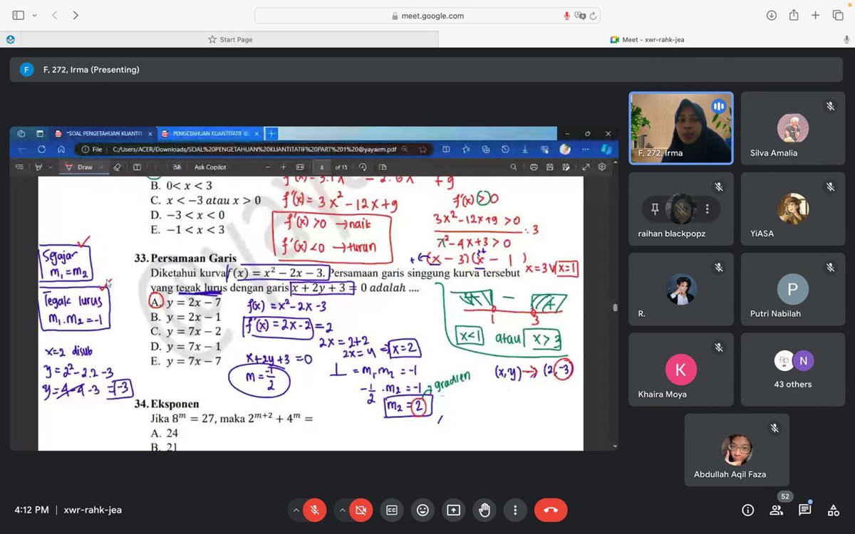 yayairm's tweet image. Guys aku buka bimbel PK
1 pertemuan = 7k💸
1 minggu 3 pertemuan =20k💸

Materi mulai dari dasar ya, per pertemuan akan ada latihan soal yang wajib dikerjakan dan di upload di group untuk diskusi.

Yang mau daftar dan tanya² bisa DM ya