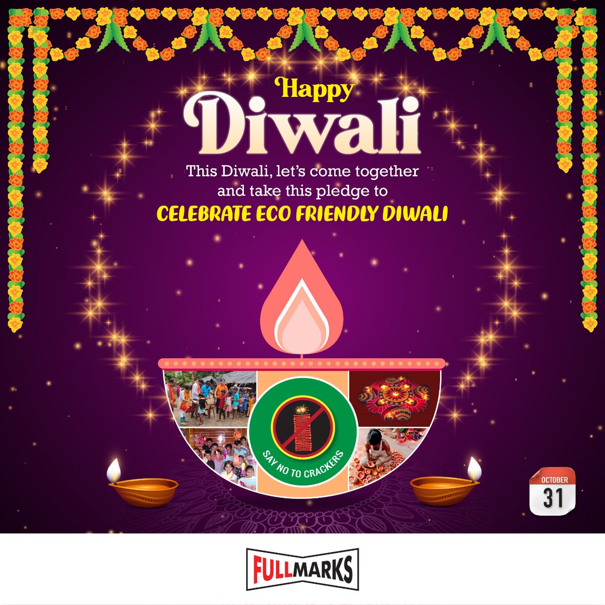 FullMarksPvtLtd's tweet photo. 🌟🎉🪔दीपावली की शुभकामनाएँ!🌼🪔🌟

🌿 इस दिवाली प्रकृति के साथ जुड़ें, दीयों से रौशनी फैलाएँ, पटाखों से दूरी बनाएँ। #ग्रीनदिवाली #प्राकृतिकदिवाली #DiwaliWishes #ShubhDiwali #FestivalVibes #CelebrateTogether #DiwaliVibes #HappyDiwaliIndia https://t.co/F4F47kYFlC