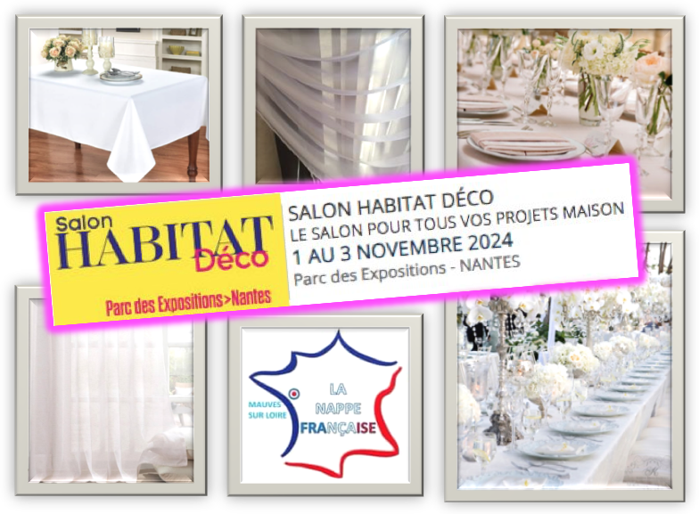 NGouello's tweet photo. J-1
Habitat Déco #nantes #parcdesexpo
"Le salon de tous vos projets Maison"
#voilage #nappage
100% #creationartisanale
100% #fabriqueenfrance
100% #MadeInFrance
Notre #fabriqueenloireatlantique
https://t.co/sFaarO5MNS
#NadineGouello #artisane #lanappefrancaise #lanappenantaise https://t.co/TPIpXoYWzg