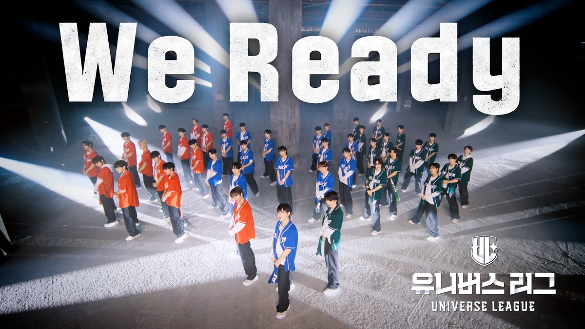 unvs_league's tweet image. Global Boy Group Audition
[UNIVERSE LEAGUE] 
Title song 'We ready' Performance Video 최초 공개🏁

✦ youtu.be/m0mXRx3pc1g

League go on! We get it on top!
프리즘 컵을 차지하기 위한 42인 소년들의 드림매치

R U Ready?

We ready

🎶 2024.11.01 6:00 PM (KST)
‘We ready' 음원 공개…