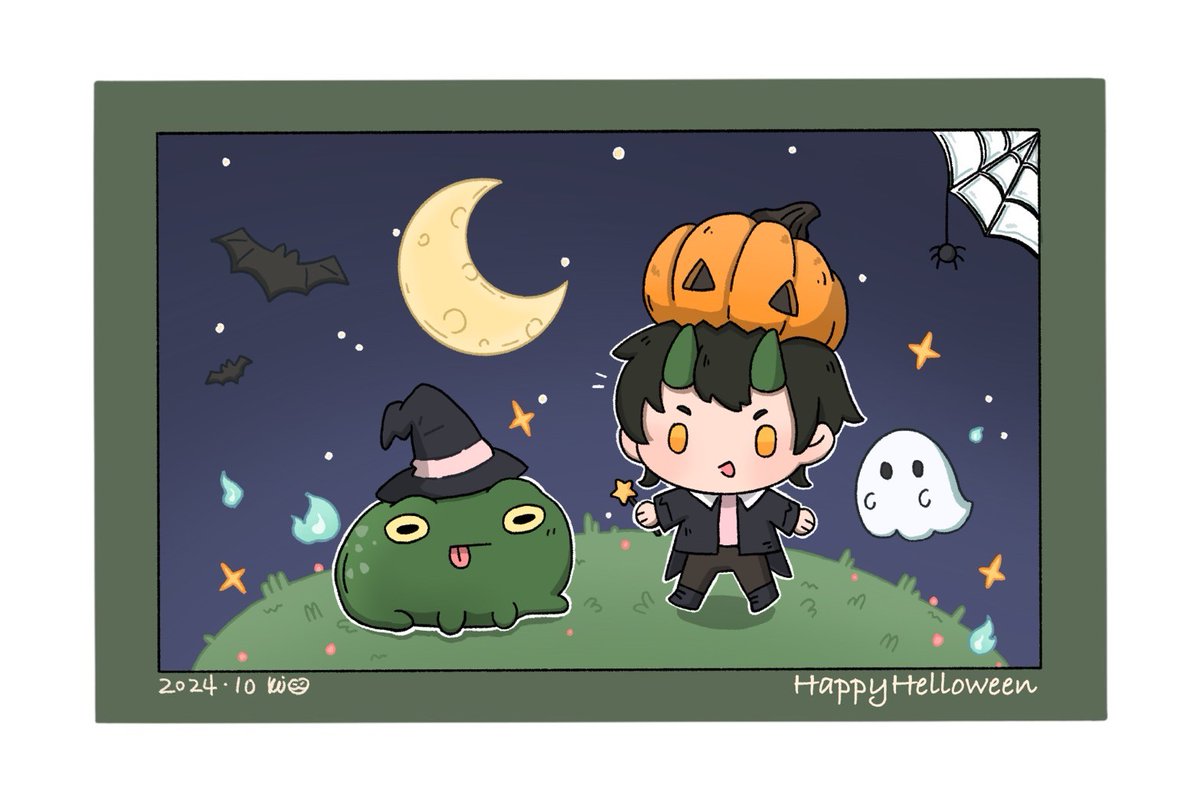 KuiFrogero's tweet photo. Happy Halloween ! 🎉🎃🐸⭐️ https://t.co/0tsVTFd3OI