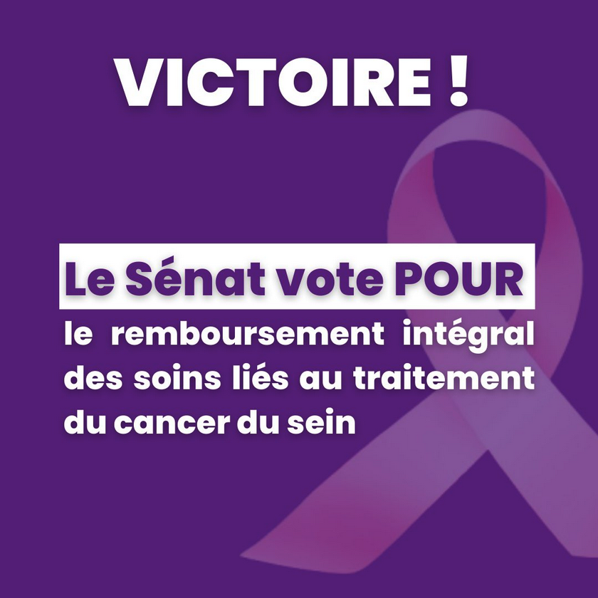 Le Sénat a voté à l'unanimité.

Bravo <a href="/Apourceau/">Cathy APOURCEAU-POLY</a>  à <a href="/Fabien_Roussel/">Fabien Roussel</a> et <a href="/YannickMonnet3/">Yannick Monnet</a> pour cette avancée majeure.

Enfin une mesure pour améliorer la vie ! 

#OctobreRose2024 #CRCE