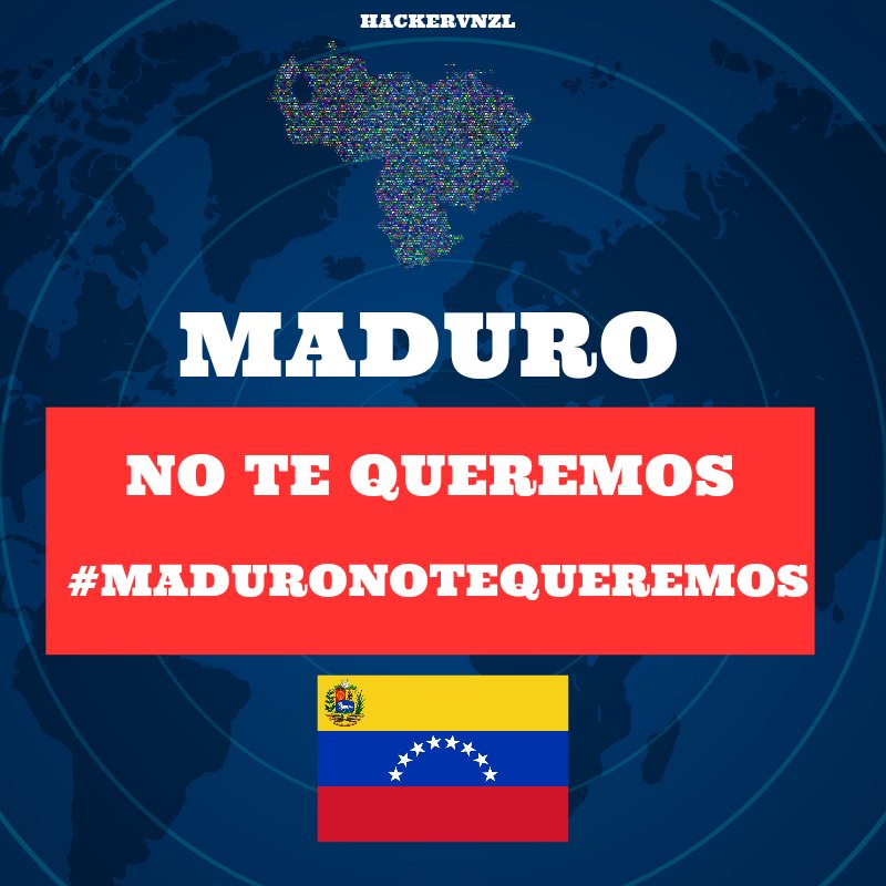 hackervnzl's tweet photo. Atención Venezuela. 🚨 Hagamos viral el #maduronotequeremos 
Difundir https://t.co/2rovaD2vg8