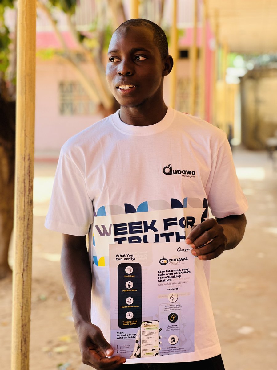 Akererhosheed's tweet image. As a volunteer for @DubawaFacts, I trained SSS students at NIS on Media and Information Literacy (MIL). I made the students know how to fact-check claims with dubawa Chatbot so as not to be misinformed.

#DubawaFacts
#WeekForTruth2024
#AmplifyTruth
#StayInformed
#GlobalMILWeek