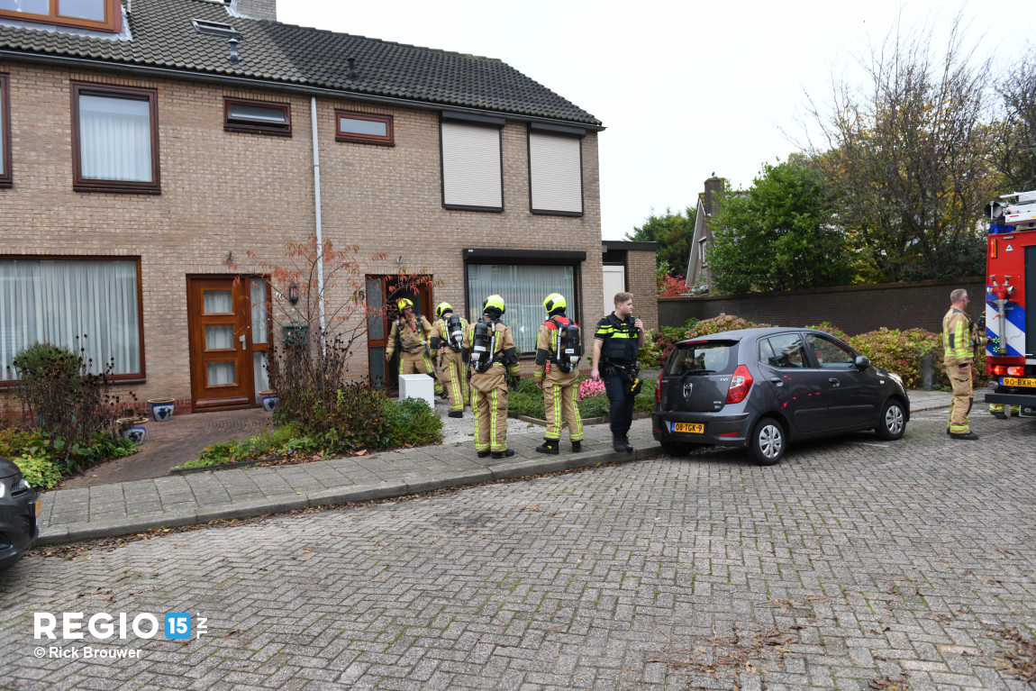 Brand in wasmachine in Wateringen