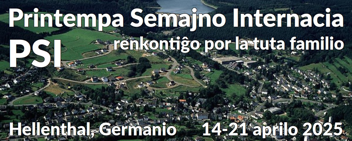 EuroEsperanto's tweet image. #Hellenthal #Euskirchen #Köln #Esperanto 
PSI 2025 – Printempa Semajno Internacia, renkontiĝo por la tuta familio, infanoj, junuloj, komencantoj… 
Venu psi.esperanto.de/eo/2025
