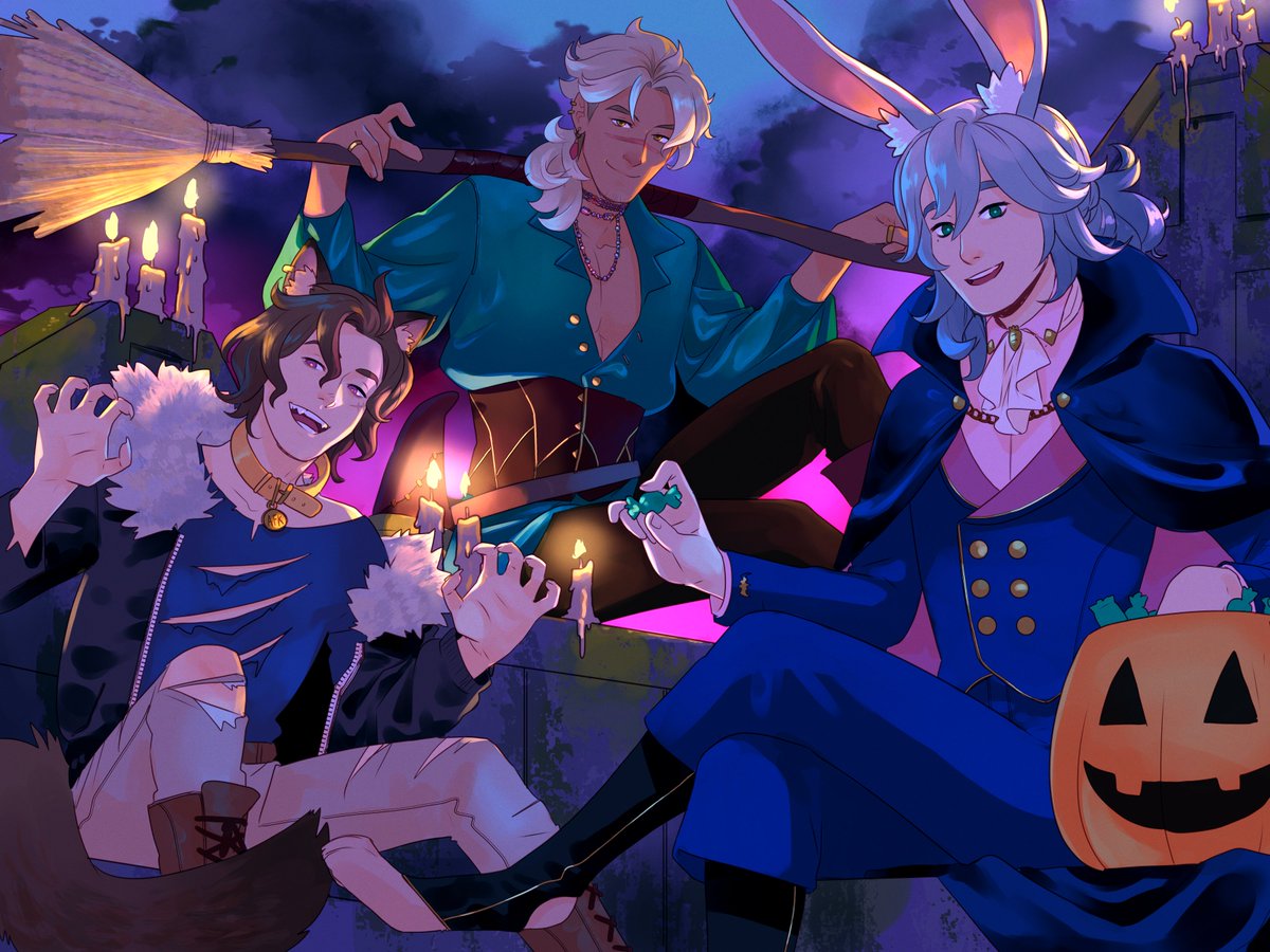AFK_Journey's tweet photo. Some memories of being batty, creepy, chilly, eerie, deadly, ghostly, and downright scary!😱
The Fall Harvest has kicked off in #AFKJourney , where magisters can keep the ghoulish good times rolling. Don't miss out the Pumpkin Spirit!🎃

🎨Shout out to EsperiArtists
@kickingshoes 
@laziness035 
@windmaedchen_me 
@teted_draws