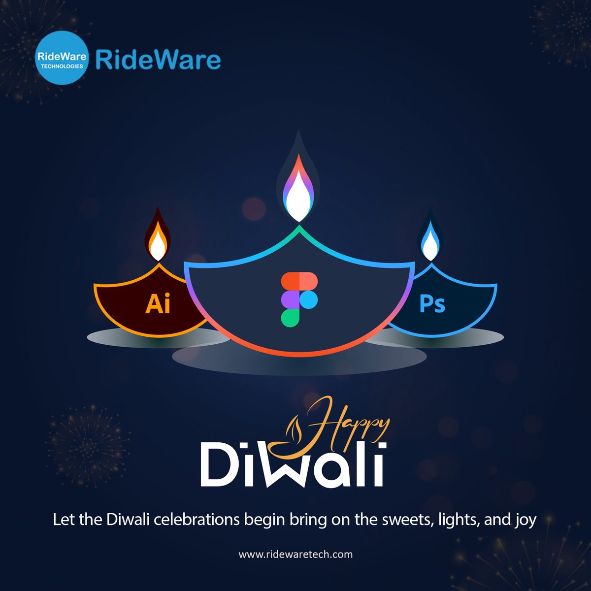 ridewaretech's tweet photo. Celebrating Diwali the brightest way possible! Wishing you all love, light, and happiness this festive season. Happy Diwali🪔✨
.
.
.
.
.
.
.
#happydiwali #diwali #diwalifestival #diwaivibes #festivaloflights #ridewaretech #dubai #uae https://t.co/USbHIX7vSC