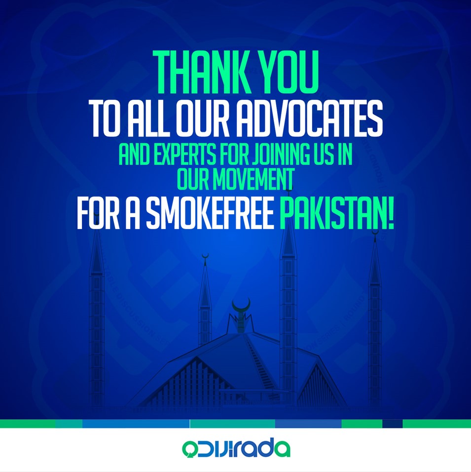 Thank you! Your insights and passion fuel our mission. Together, we can make a difference in public health. Here’s to continued collaboration and impactful change!

#Irada #Pakistan #AoBanaenBehtrKal #SmokeFreePakistan #TobaccoHarmReduction #IradaFacts #IradaForChange #Islamabad