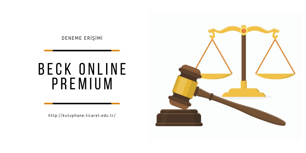 ktpticaret's tweet photo. Beck Online Premium veritabanı 30 Kasım 2024 tarihine kadar deneme erişimine açılmıştır. Deyatlar için : https://t.co/A4h17Tpv5j https://t.co/v7IrsA8EhX