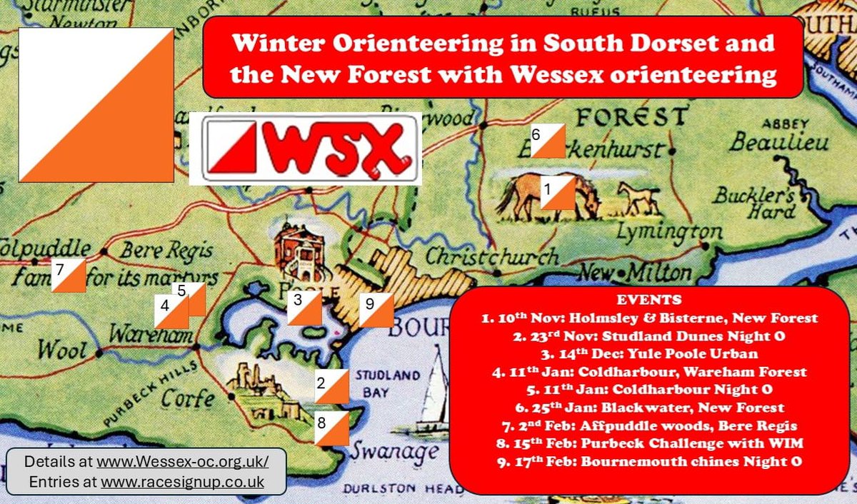 Wessex Orienteering Club (@wessexorienteer) on Twitter photo <a href="/racesignupUK/">RacesignupUK</a> entries open for our next races including Poole Yule- we have taken on the Southern Area challenge of a mass start race from <a href="/SOrienteers/">Southdowns Orienteers</a> <a href="/racesignupUK/">RacesignupUK</a> entries open for our next races including Poole Yule- we have taken on the Southern Area challenge of a mass start race from <a href="/SOrienteers/">Southdowns Orienteers</a>