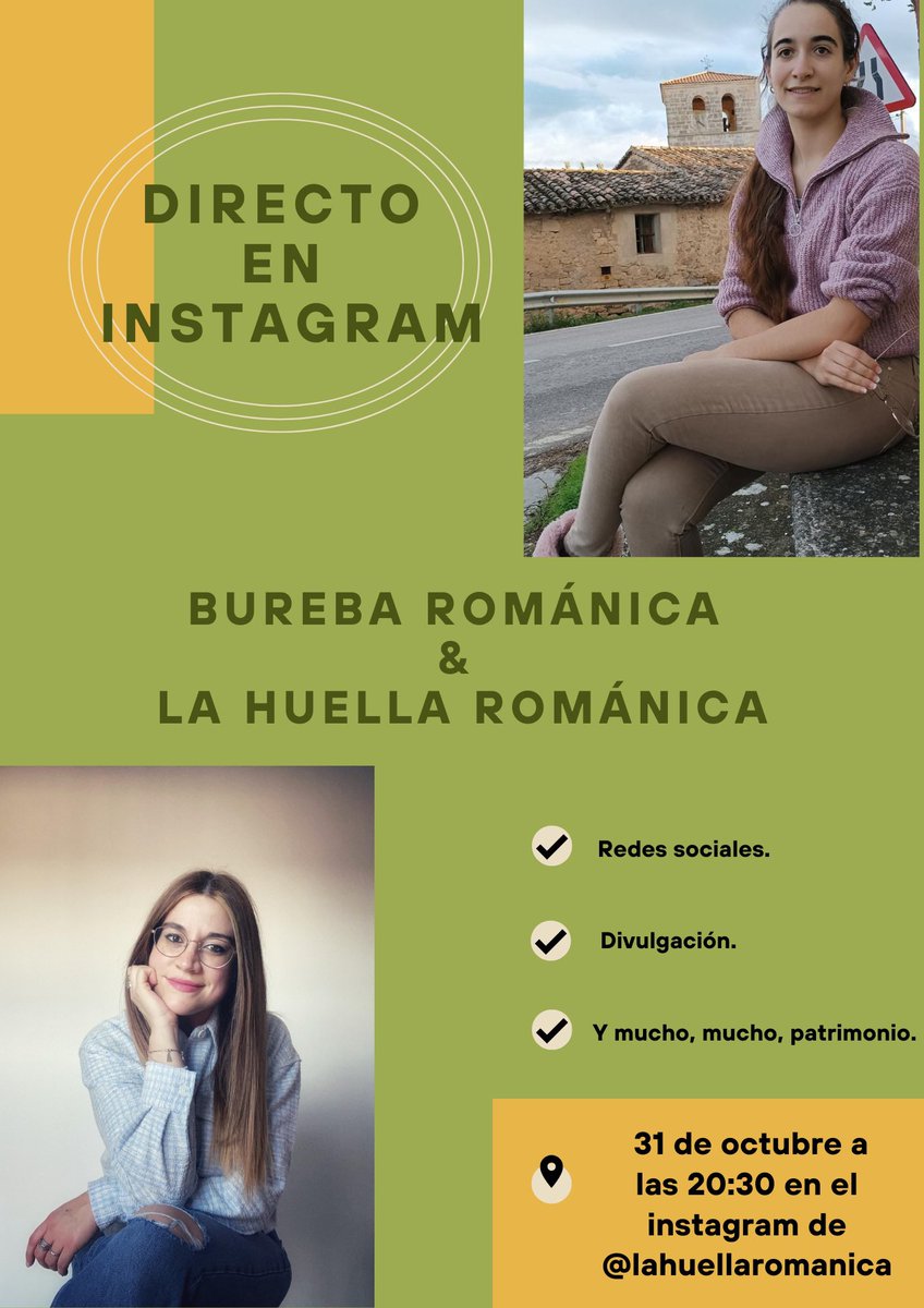 Hoy tenemos un directo en instagram súper chulo con Sheila, encargada de la cuenta <a href="/BurebaRomanica/">BUREBA ROMANICA</a> e impulsora del proyecto “Vía Románica”.

Te esperamos.