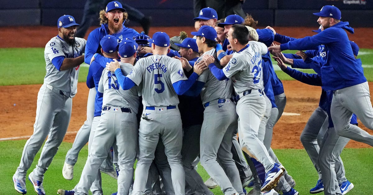 Figger_Show's tweet photo. Who Wants a Parade? Dodgers Win World Series After Wild Game 5 https://t.co/s9pIVHYTXZ https://t.co/pFmpyFULBW
