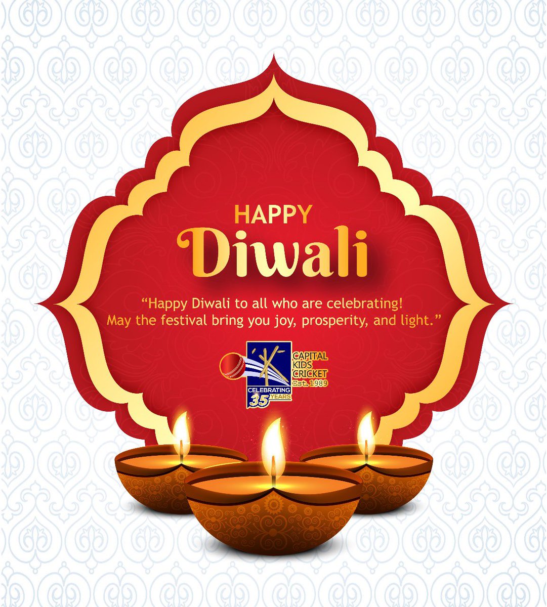 Happy Diwali to all who are celebrating! May the festival bring you joy, prosperity, and light.