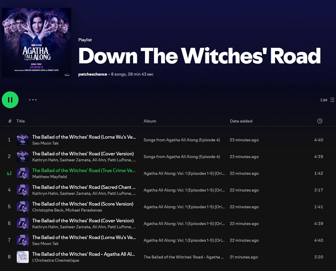 patcheschance's tweet image. pov: you&apos;re gay and just finished agatha all along