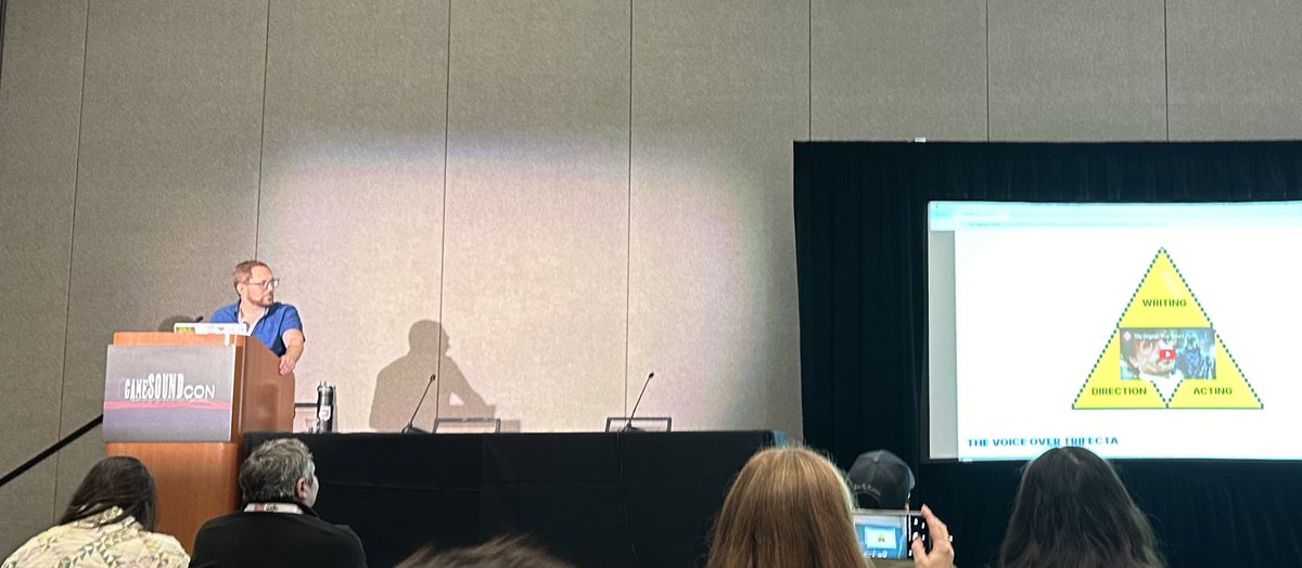 actor_morla's tweet photo. Another fantastic #gamesoundcon in the books! @audiogang @jacquieshriver @KalElBogdanove @NotNickLanza @PJMcChocolate @AdamDolin @thehalpnetwork et al! 🎮🎙️🖤 #gameaudio #gameVO https://t.co/C9Ot0n0Kzl