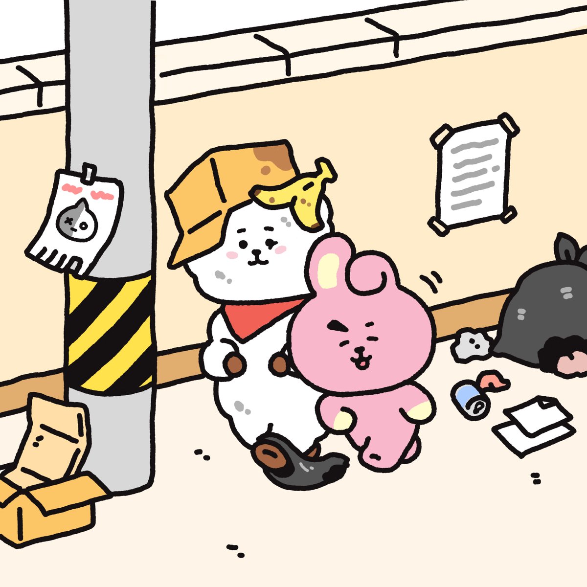 BT21_Japan's tweet photo. もう…
       　 押さないで…
    くれる…
😩

#BT21 #RJ #COOKY #LetRJRest #ベストフレンド #親友 #可愛い癖 https://t.co/9sxeOWSOER