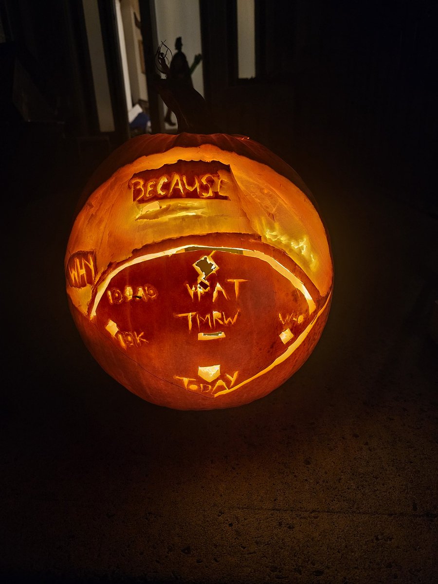 In the spirit of the WS and a tip of the hat to one of the best skits of all time, I present my pumpkin this year: