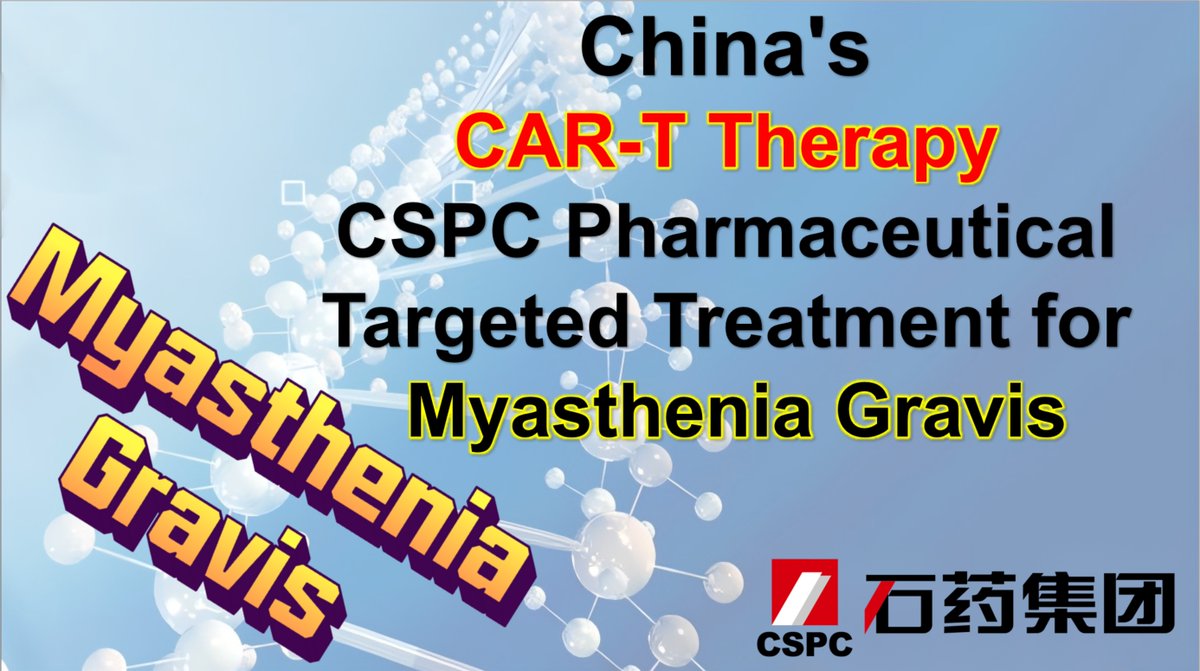 Advanced_Medici's tweet photo. China’s CSPC Pharmaceutical Group CAR-T Therapy: Targeted Treatment for Myasthenia Gravis

#CARTTherapy #MyastheniaGravis #ChinaPharma #CSPC #CART #Immunotherapy #ClinicalApproval

WhatsApp: https://t.co/wjmfIYSqvq
Email: doctor.huang@globecancer.com

→https://t.co/iXTYa6rdoZ https://t.co/ynq6wHbMHN