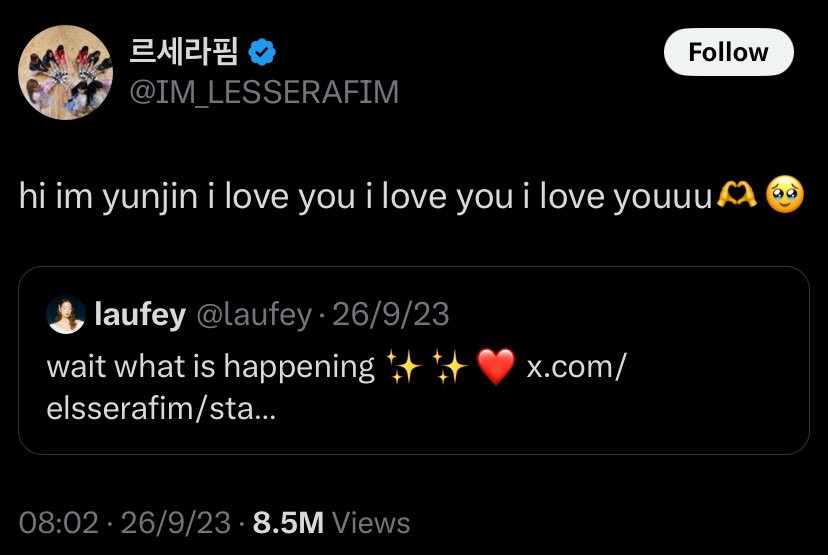 KPOPMuseGlobal's tweet photo. @_ssamlefim We all know Laufey has been a head tokki even before any YJ interaction. Lol. https://t.co/gAFEHvIy8M