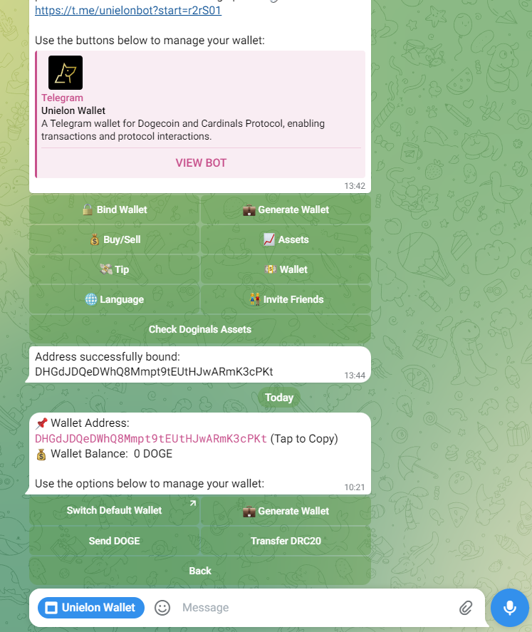 HoaHau43's tweet photo. @unielonwallet @doge_fdn DHGdJDQeDWhQ8Mmpt9tEUtHJwARmK3cPKt https://t.co/qJ6jjrcQM3