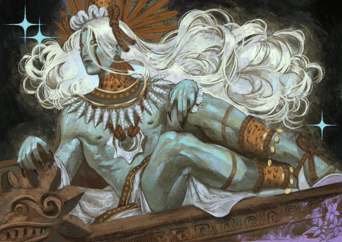 Quetzalcoatl, god of the winds and creator of humanity. He was one of the main deities in Mesoamerican cultures. Brushes, Prints and Patreon on my profile 🌷