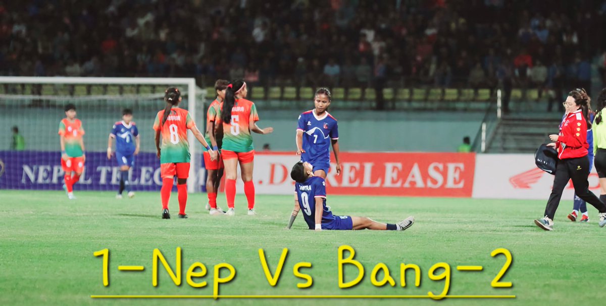 zoelkazikhadka's tweet photo. I WISH WE WIN but...
#SAFFWomen2024, #NepalWomenFootball, #BangladeshWomenFootball, #WomenInSports, #ChampionSpirit, #SAFFChampions, #WomenEmpowerment, #FootballForAll, #SAFFGoals, #SheScores, #WomenInFootball, #RisingStars, #GameOnGirls, #VictoryInUnity, #HerGameToo https://t.co/igiFe5exO2
