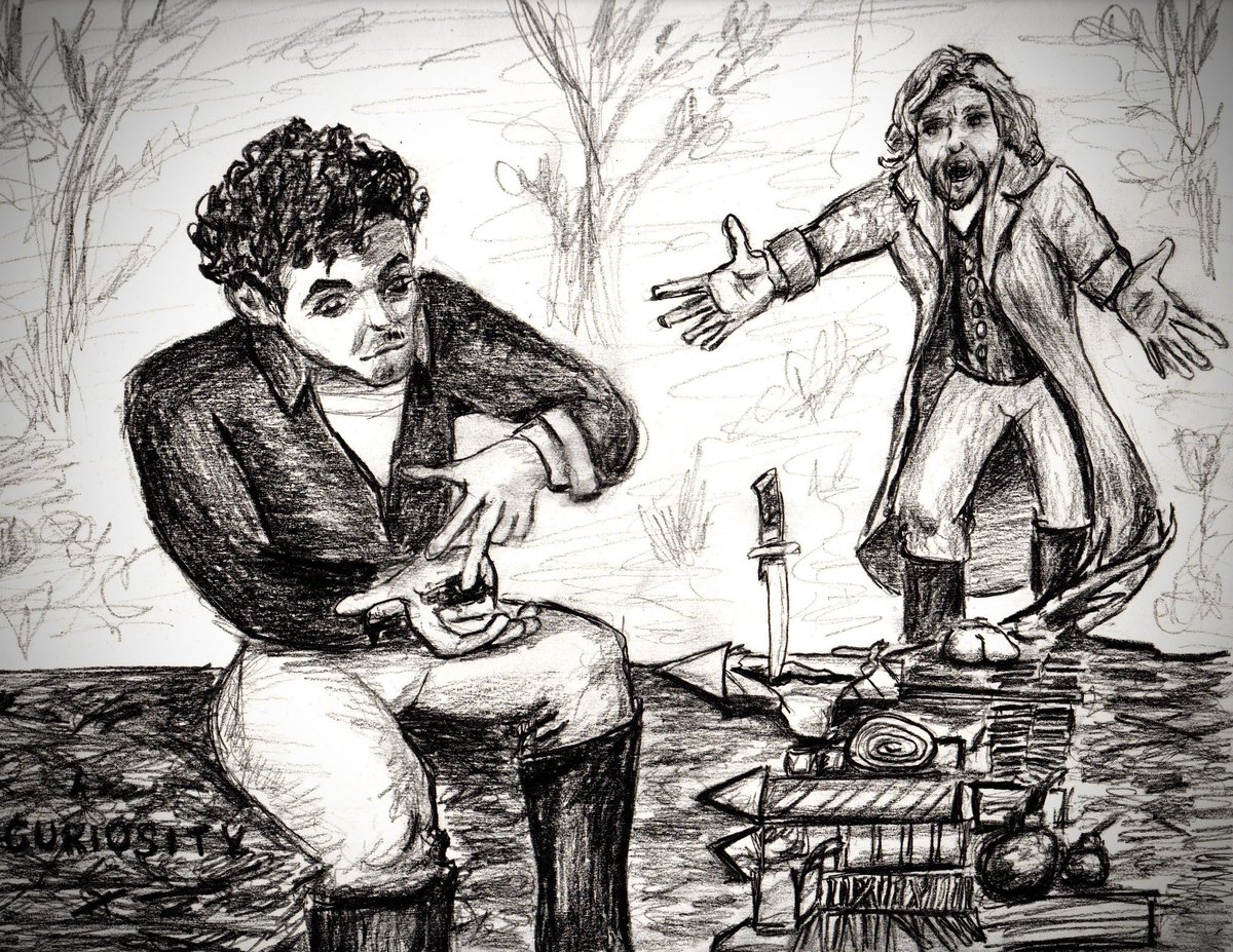 CO_Gorsegners's tweet photo. #WoTtober - Day 30 - Curiosity
#TwitterOfTime
A @MalkierTalks idea.

Mat unsheathed his belt knife, and hesitated. Luck. It only explodes sometimes, she said…[]…
"The Light burn me!" Thom roared. "Are you trying to kill us.” https://t.co/qXt6diNeTQ
